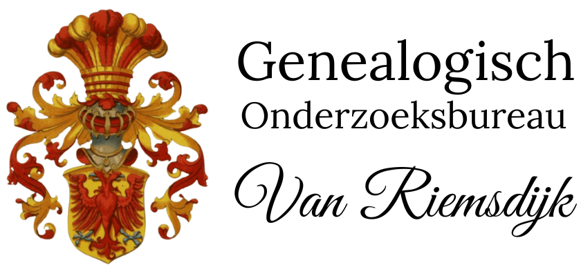Logo genealogisch onderzoeksbureau Van Riemsdijk Transparant
